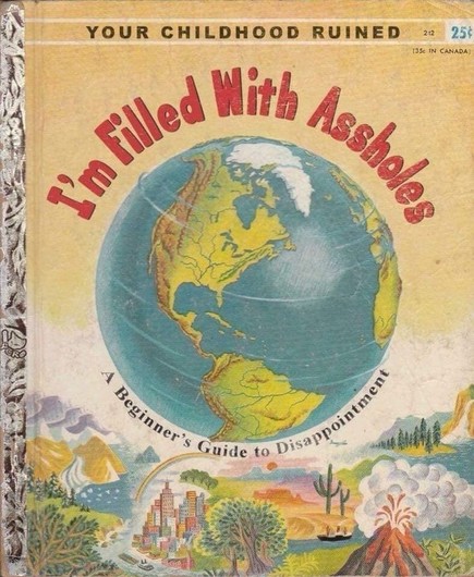 A children's book showing a globe with the title 