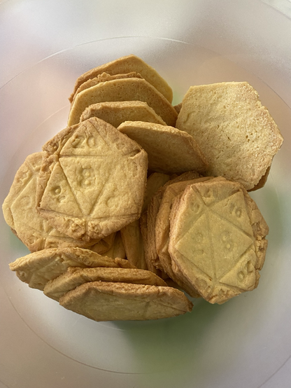 d20 shaped cookies 