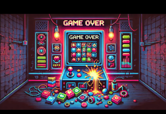 GameOver pixelart screen 